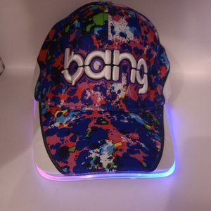 Bang Energy Drink Brim Neon Light Up Hat Multicolored SnapBacks